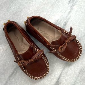 Elephantito Baby Boy's Leather Driving Loafers - Apache